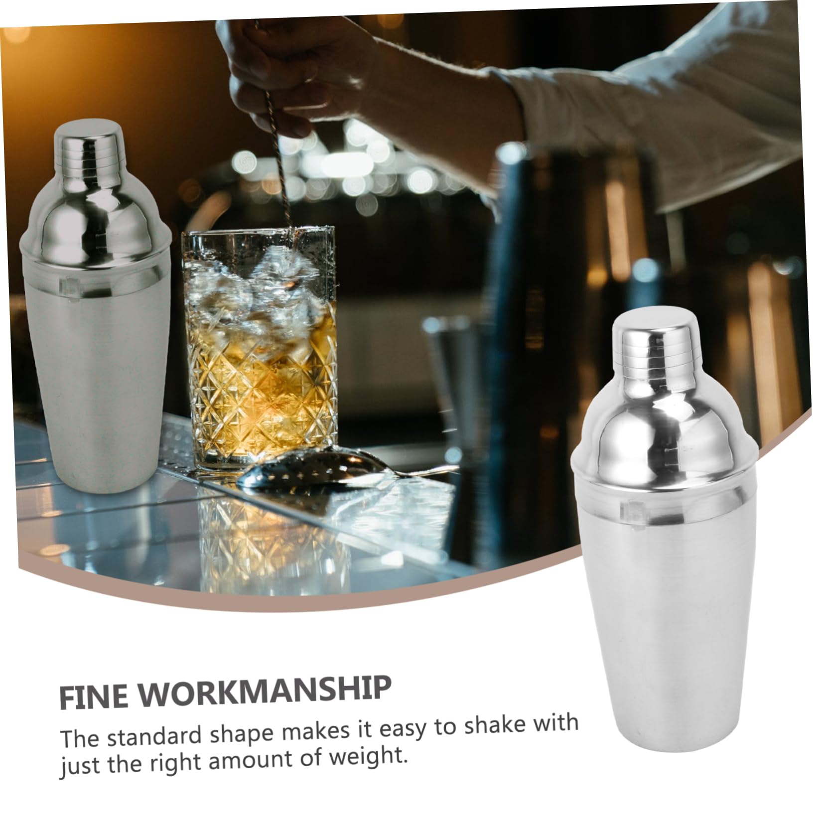 ULTECHNOVO 22pezzi Kit Strumenti Da Bar in Acciaio Set Shaker Per Cocktail Attrezzatura e Forniture Per Baristi Resistente e Professionale