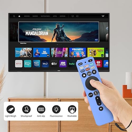 Miniatura 6 de [Paquete de 2] Funda protectora para control remoto VIZIO XRT260 Smart TV 2021, WQNIDE Vizio Xrt260 V-Series 4K, funda de silicona antideslizante a