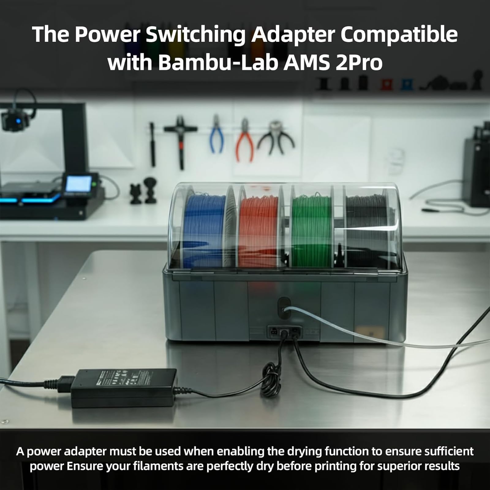 Amazon.co.jp: BambuLab AMS 2Pro自動マテリアルシステム用の24V 4A