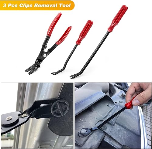 Miniatura 3 de GOOACC 88 piezas de herramienta para retiro de molduras, juego de clips de retención de parachoques automático, herramienta de extracción