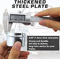 Vista 3 de 4 tapas antipolvo de cubo de remolque de 1.98 pulgadas, cojinete de eje de remolque, tapas de grasa y tapones de goma adicionales para remolque