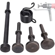 Smoothing Air Hammer Bit Set, 5pcs Smoothing Air Hammer Tool Kit Air Hammer Attache, Air Chisel Bit, Extension Air Pressure Hammer Bit with Spring, Power Hammer Drill Tool & Home Improvement |