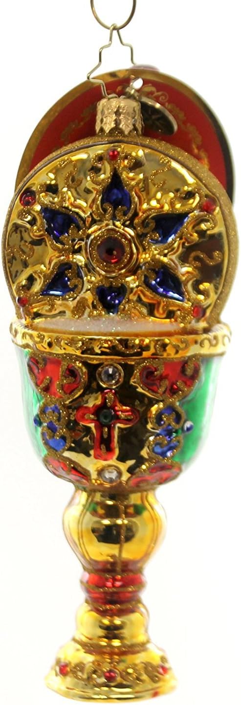 RADKO Chalice Of Hope Jeweled Glass Ornament Catholic Religious