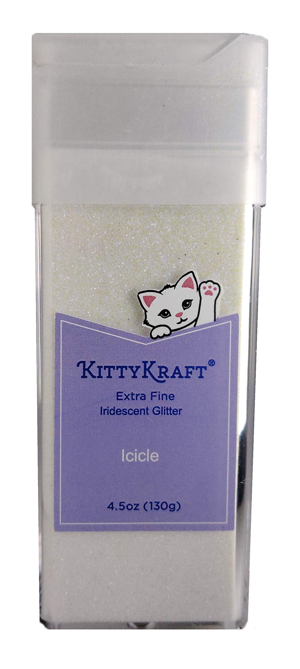 KittyKraft 4.5oz (130g) Extra Fine Glitter Single (Icicle)