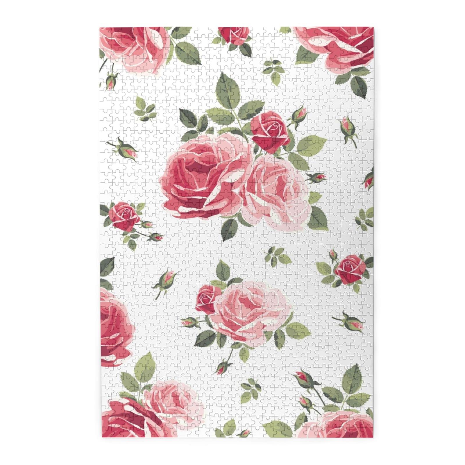 Amazon.co.jp: 1000ピース ジグソーパズル バラ 薔薇 花柄 大人