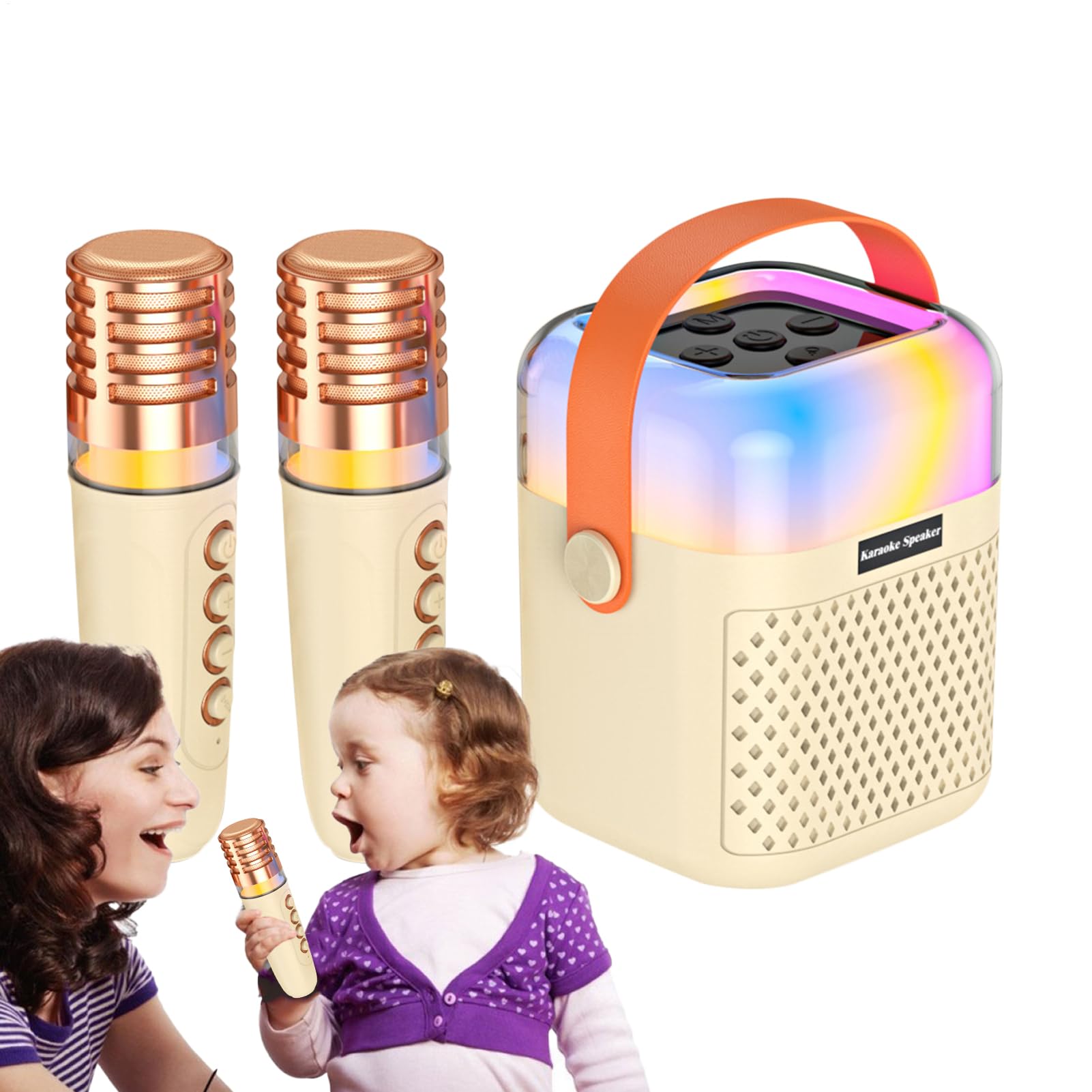 Macchina Karaoke per Bambini Altoparlante per Canto Senza Fili con 2 | di Canto Karaoke Per Feste in Giardino, Casa, Ufficio e Spettacoli Domestici