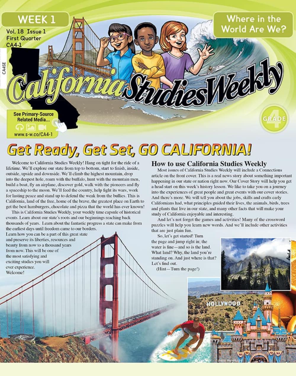 Studies Weekly California Social Studies Grade 4. 4th Grade California ...