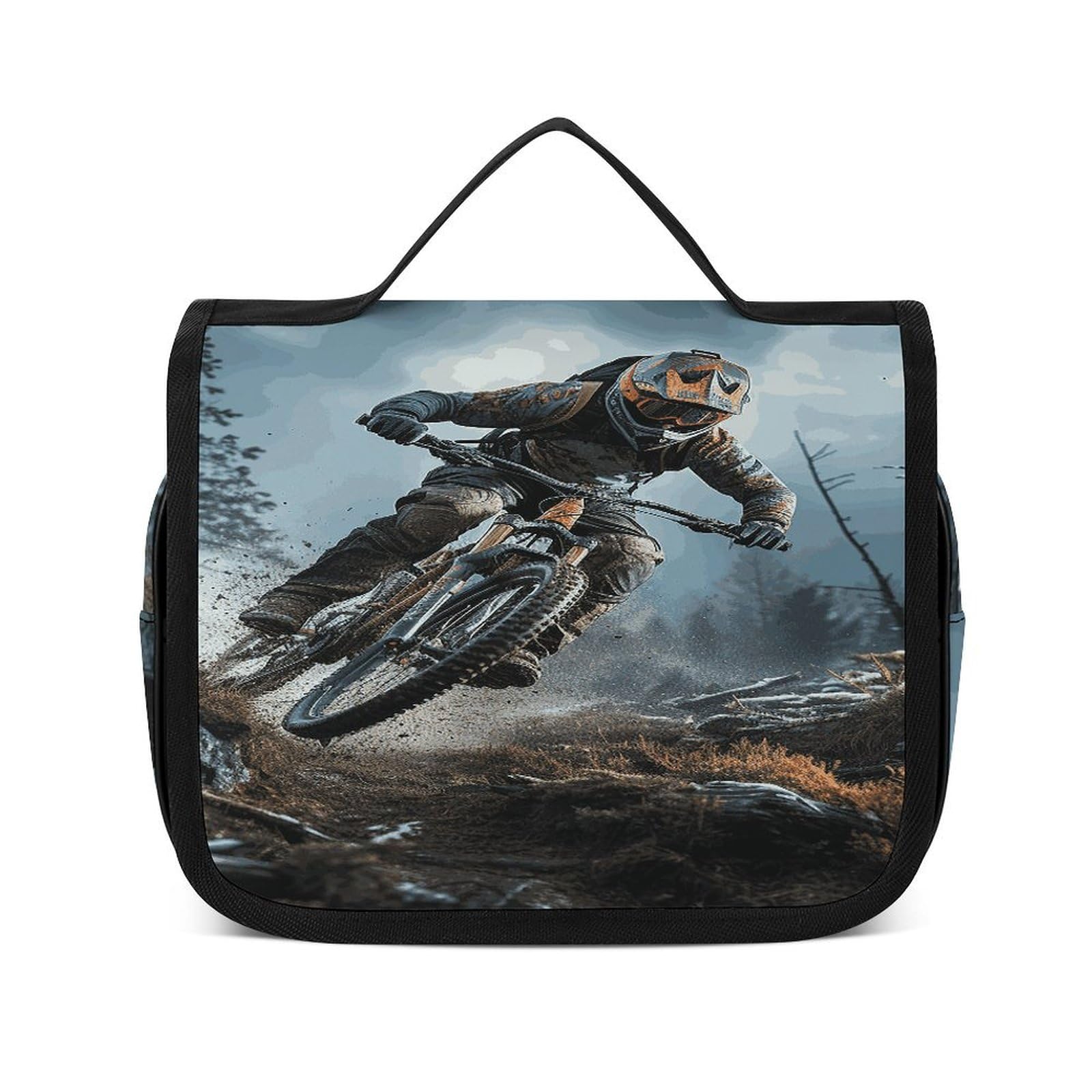 Trousse de toilette de voyage à suspendre imperméable en polyester - 8