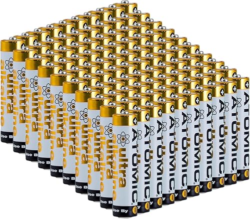 Miniatura 7 de ATOMIC Baterías ultra alcalinas AA/AAA/AAAA/N-Cell 1.5V (LR6 AM3, LR03 AM4, LR8D425 AM6) (AA, 4 baterías)