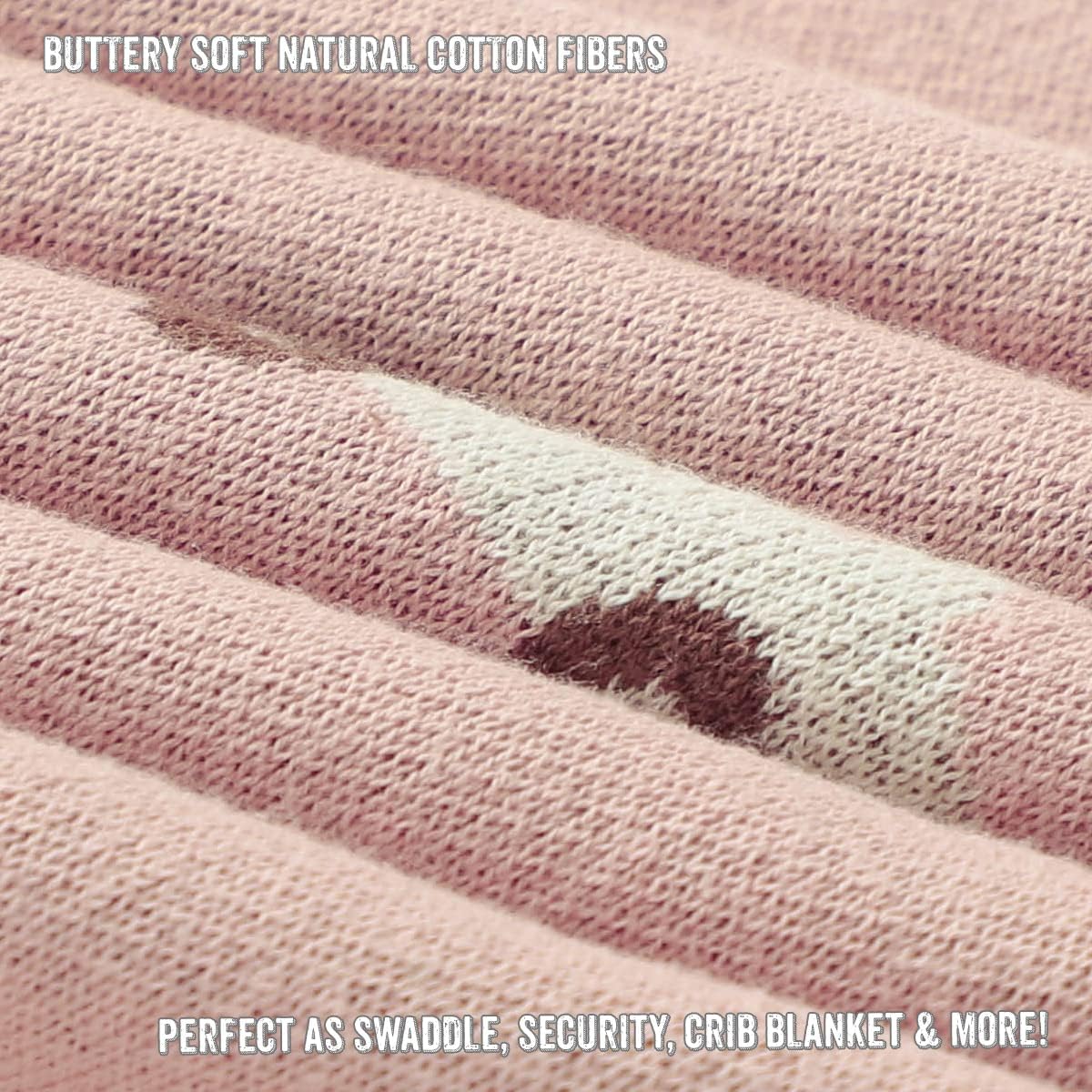 Baby Swaddle Blanket for Girls 100% Cotton Buttery Soft Cozy Receiving Swaddle Crib Stroller Blanket for Shower Gift Registry for Newborns, Infants, Toddlers (Unicorn - Pink) - Image 5