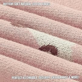 Bleu La La Baby Swaddle Blanket for Girls 100% Cotton Buttery Soft Cozy Receiving Swaddle Crib Stroller Blanket for Shower Gift Registry for Newborns, Infants, Toddlers (Unicorn - Pink)