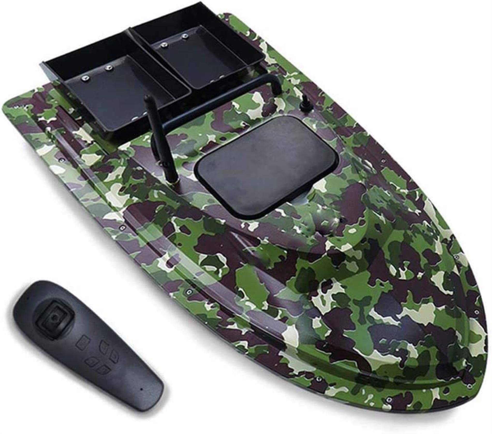 Bateau d'amorçage RC 500m avec double moteur et capacité de charge 1.5kg pour pêche de nuit