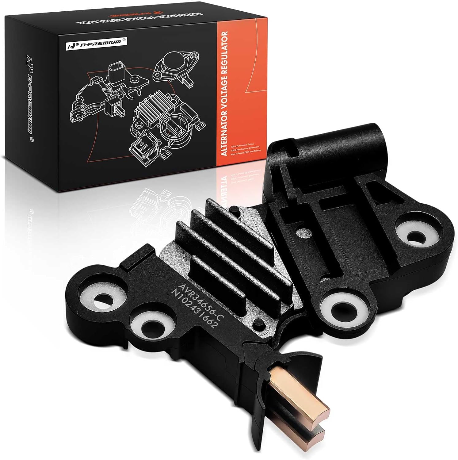 A-Premium 13.7V Alternator Voltage Regulator Compatible with Volvo XC60 2015-2016, XC90 2005-2011, S60 2014-2016, XC70 2016, S80, C70, V60, C30, S40, V50, S60 Cross Country, V60 Cross Country