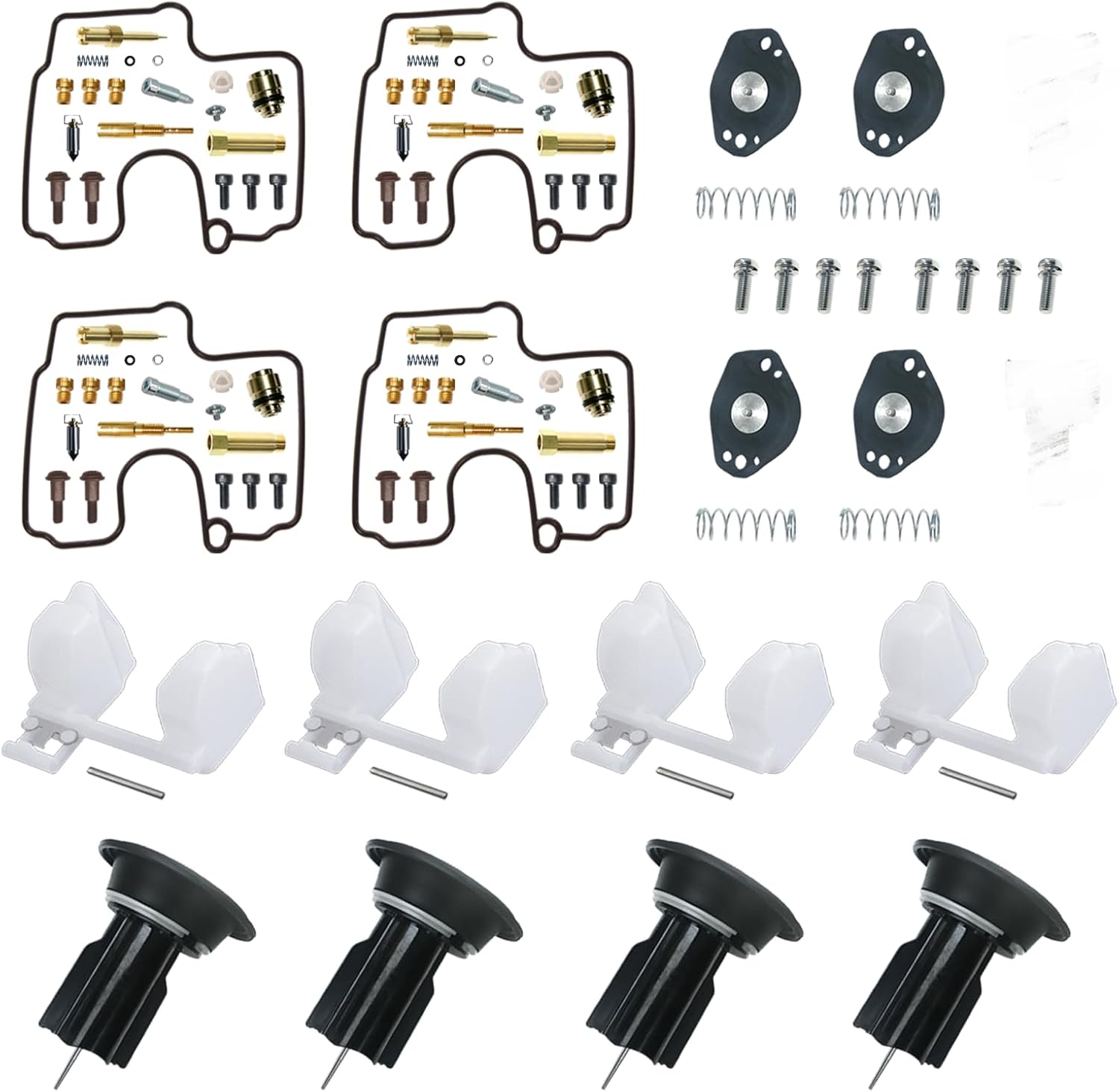 XVZ13TF 5JC 1999-2001 Carburetor Rebuild Kit XVZ 13TF 5JC Repair kit Float Diaphragm Needle Jet Set Parts (repair kit,float,aircut,plunger)