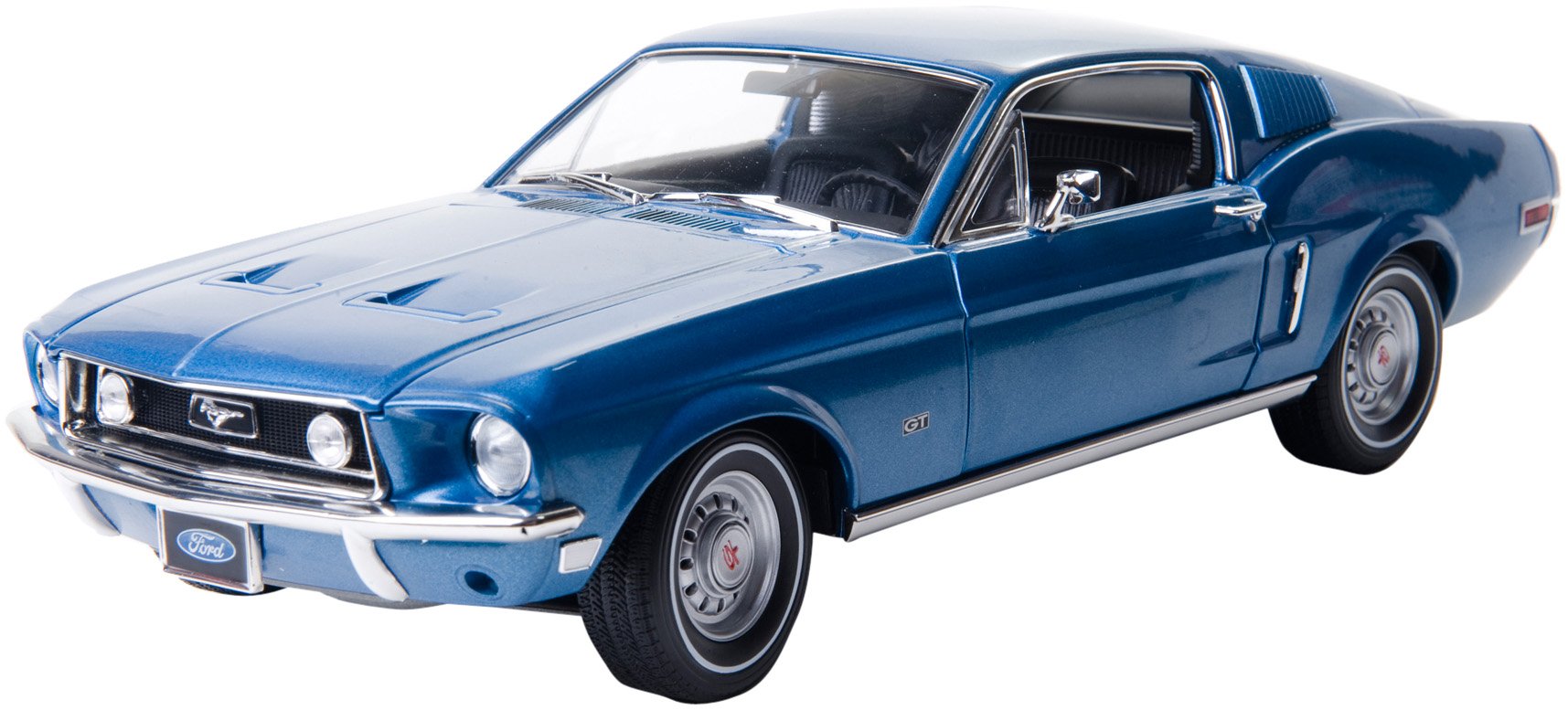 1968Ford Mustang 1/25ダークブルー Greenlight 1:18 1968 Ford Mustang GT Fastback - Acapulco Azul con