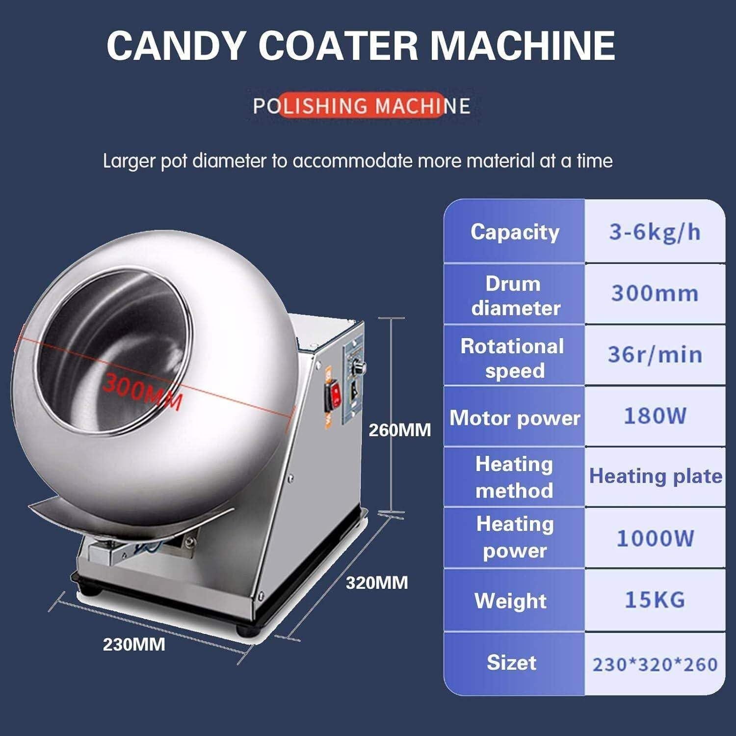 Electric Icing Machine Icing Board Tabletop Mini Commercial Chocolate Crumb Machine Suitable For Bakery, Party And Pharmaceutical Industry