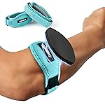 CAMBIVO 2 Pack Tennis Elbow Brace for Men & Women, Elbow Pain Relief for Tendonitis, Tennis & Golfer\'s Elbow, Adjustable Elbow Strap with Compression Pad (Lake Blue)
