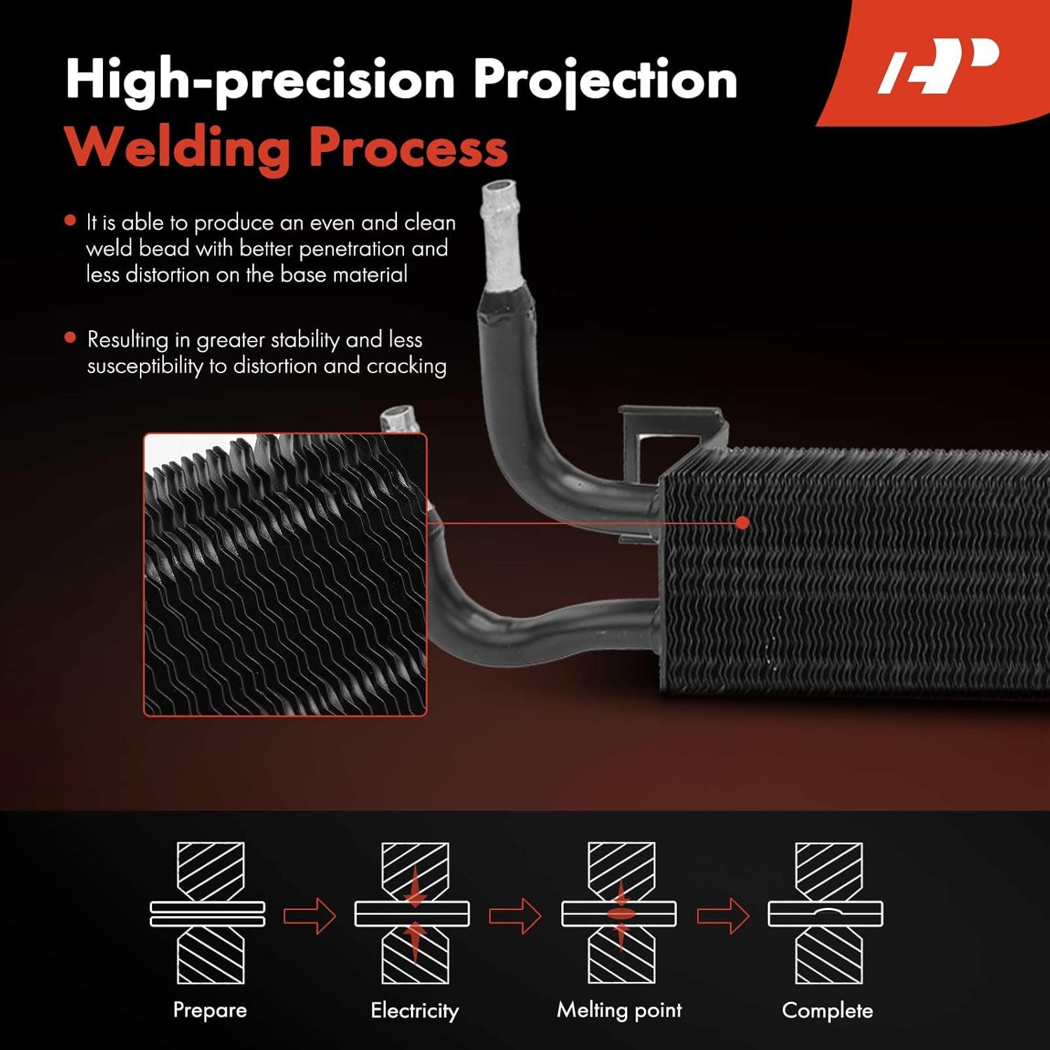 A-Premium Power Steering Oil Cooler Compatible with Jeep WK2 Series Grand Cherokee & Dodge Durango, 2011-2015, 3.0L 3.6L 5.7L