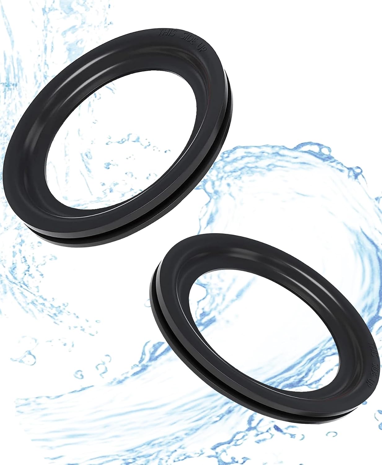 RV Toilet Seal Replacement 2-Pack for Dometic 300/310/320 Toilets, High-Grade Flush Ball Seal Gasket 385311658, Premium Rubber Toilet Parts to Fix Leakage & Odor, for Camper, Motorhome, Travel Trailer