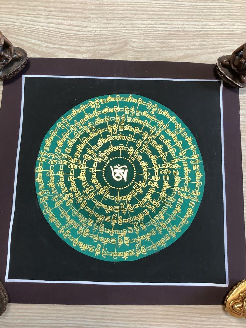 Amazon.co.jp: 《 チベット密教 1点物 》 手描き タンカ 曼荼羅