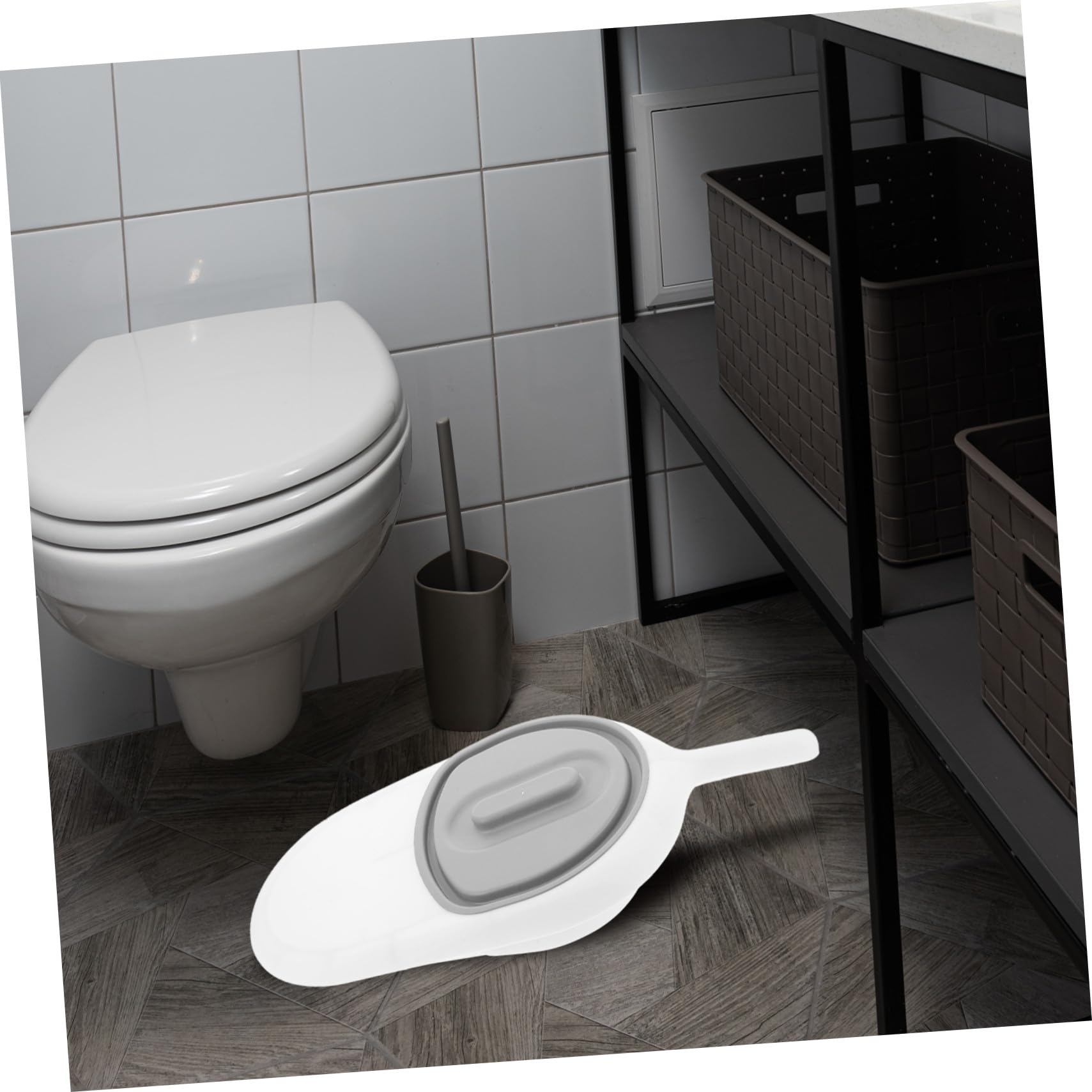 Padella con Manico Anziani Design lungo Inclinato | Plastica, Uso a Letto per Persone con Mobilità Ridotta, Facile da Impiegare, Supporto per Quotidiane