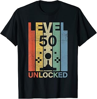 Level 50 Unlocked - Arcade Game Regalo Camiseta