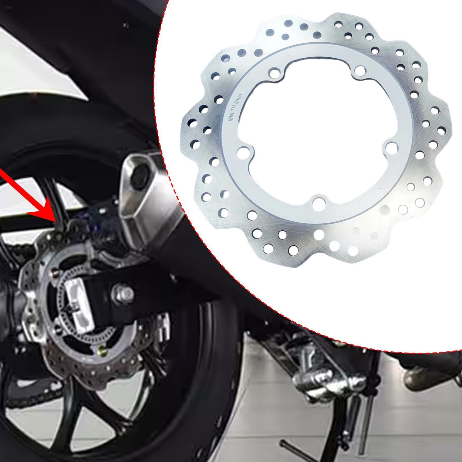 predolo Hinterradbremsrotor Motorrad Bremsscheibe Ersatz Metall Langlebiges Bremszubehör mit Zuverlässiger Sicherheit für NC700D CTX700 NC750