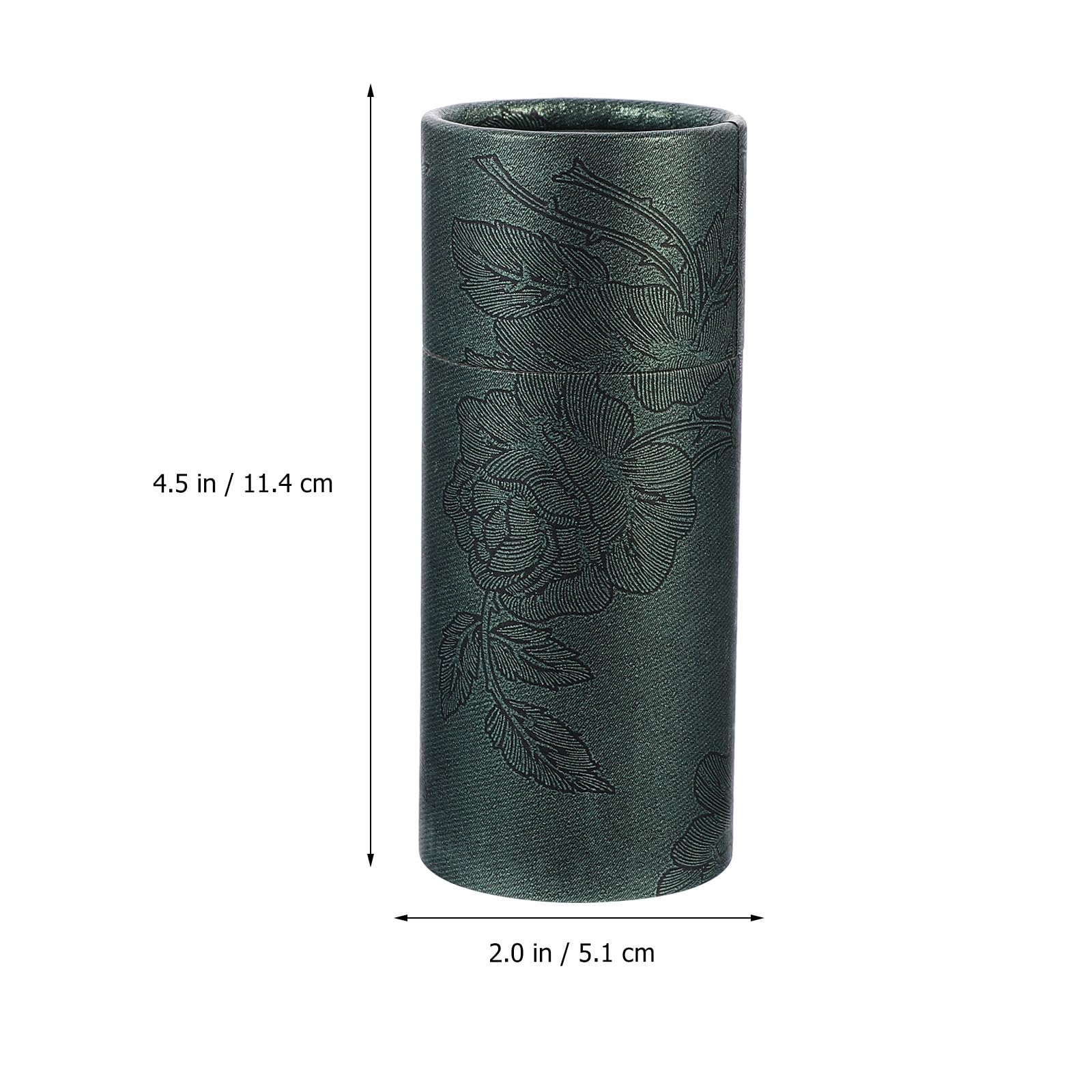 VILLCASE Scatola Cilindrica in Carta Kraft Verde, Confezione 20 Pezzi