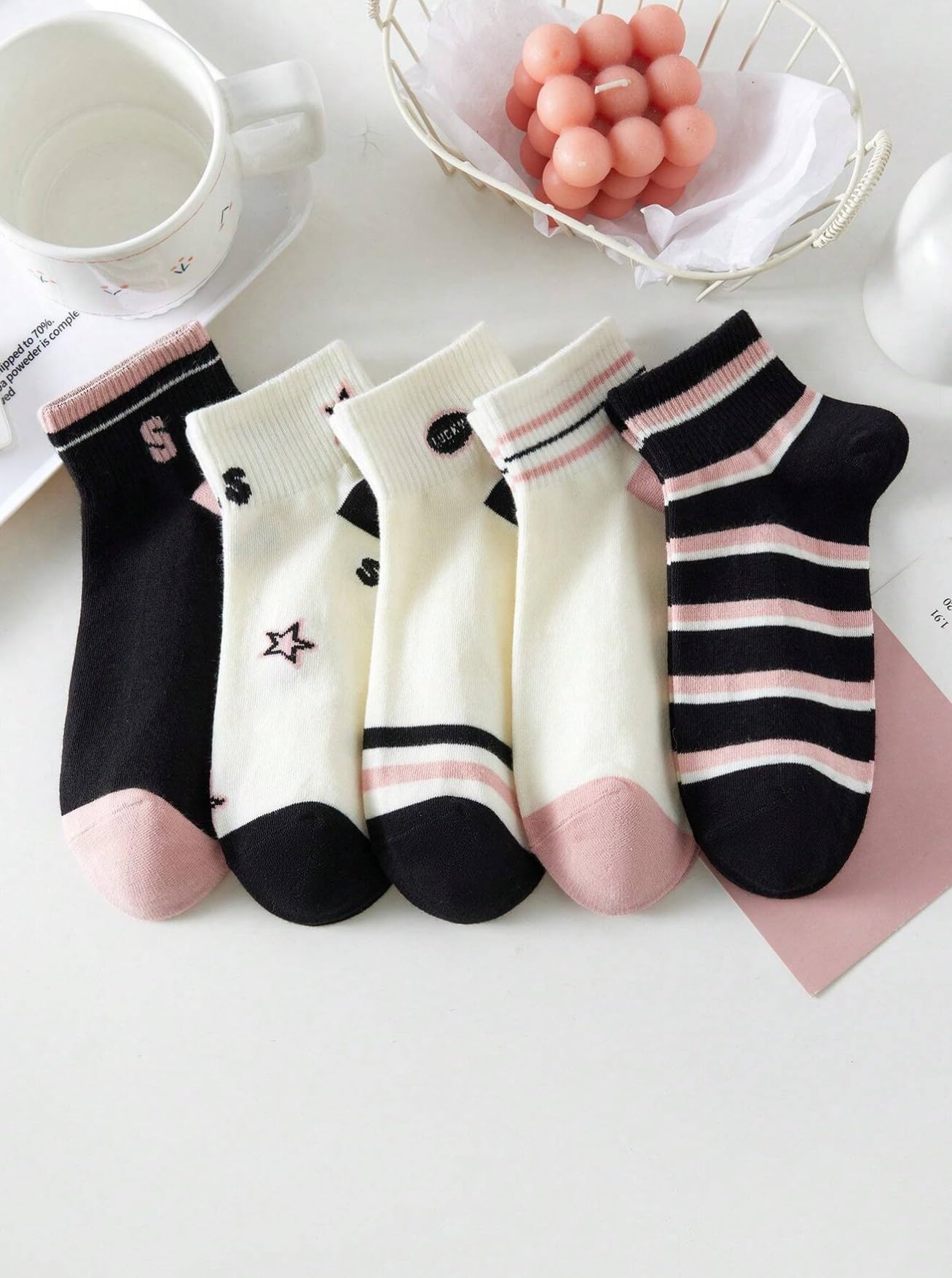 SWEET CABOODLES Women's Ankle Length Socks | Pack of 5 | Breathable & Odor-Free - Image 6 thumbnail