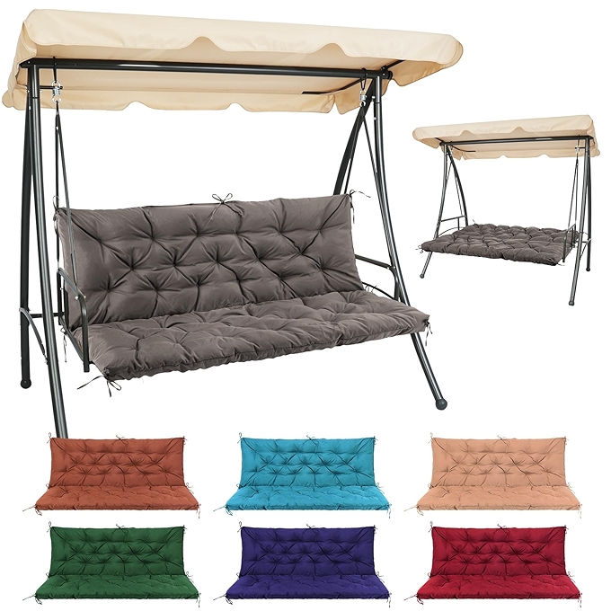 户外深灰色庭院家具坐垫带靠背