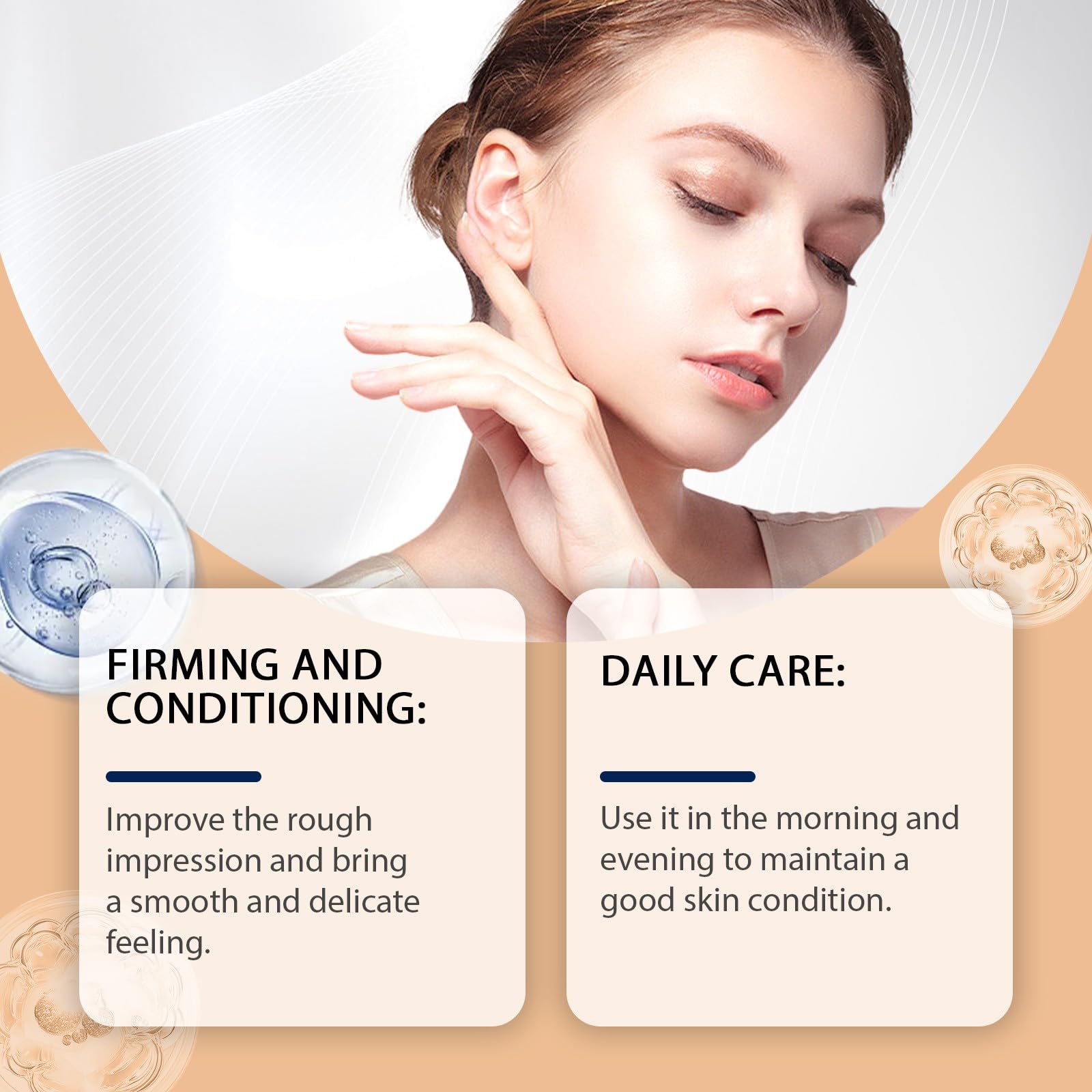 Serum z retinolem 2 szt. (35ml) Serum do twarzy z retinolem, nawilżające i odżywcze serum z aktywnym retinolem, przeciwstarzeniowe i ujędrniające skórę, łagodne do codziennej pielęgnacji