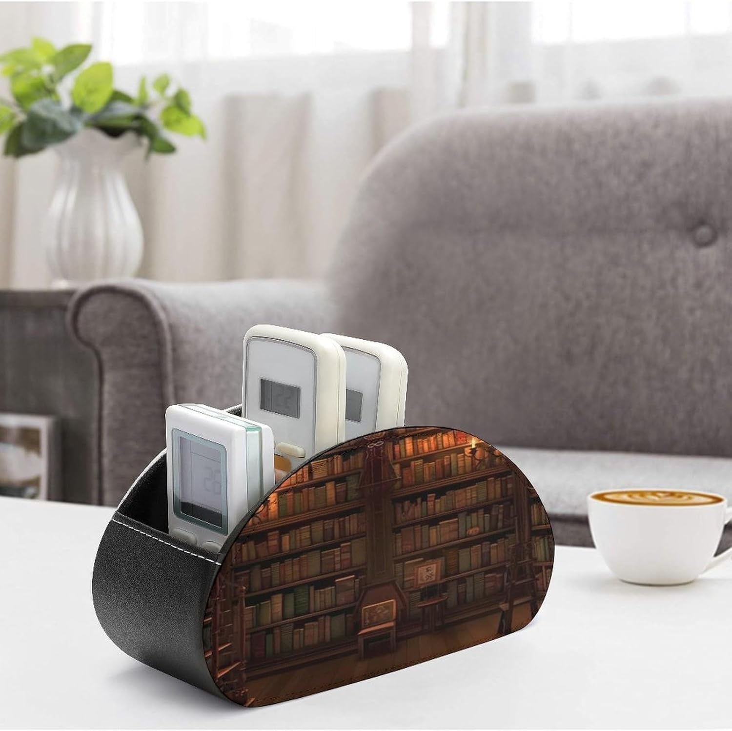 Book Room Remote Control Holder with 5 Compartments image 4