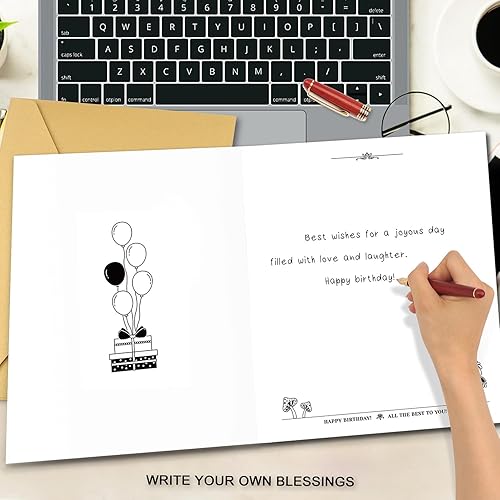 Miniatura 3 de Tarjeta de cumpleaños 65, regalos de cumpleaños 65 para mujeres y hombres, decoraciones de cumpleaños 65 para él y ella, tarjetas de cumpleaños