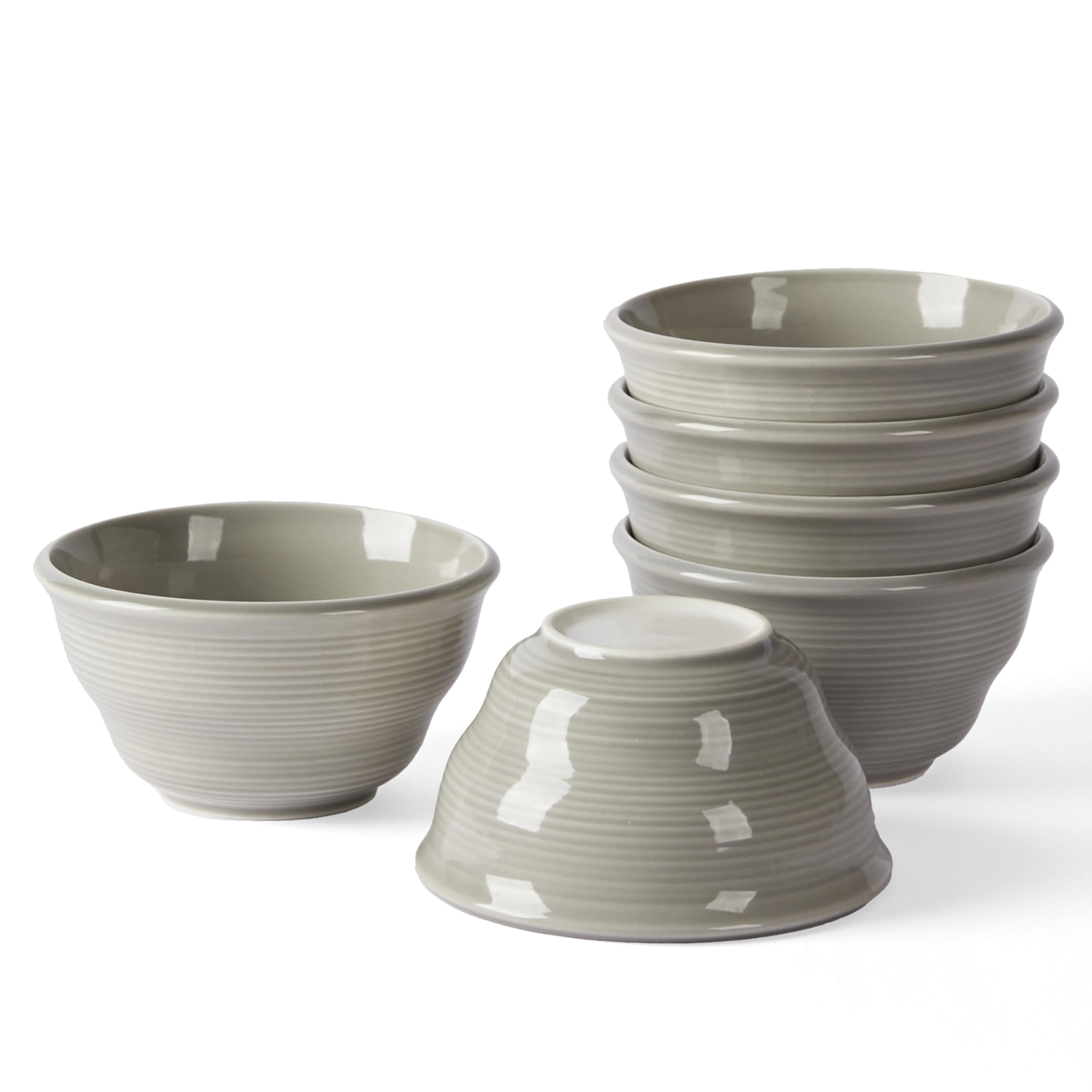 Jiwoo Müslischalen Bowl Schüssel 48er Set, 370ml Suppenschalen Dessertschalen für Nudeln, Salat, Obst, EIS, Keramik Bowl Schüssel mikrowellen spülmaschinengeeignet