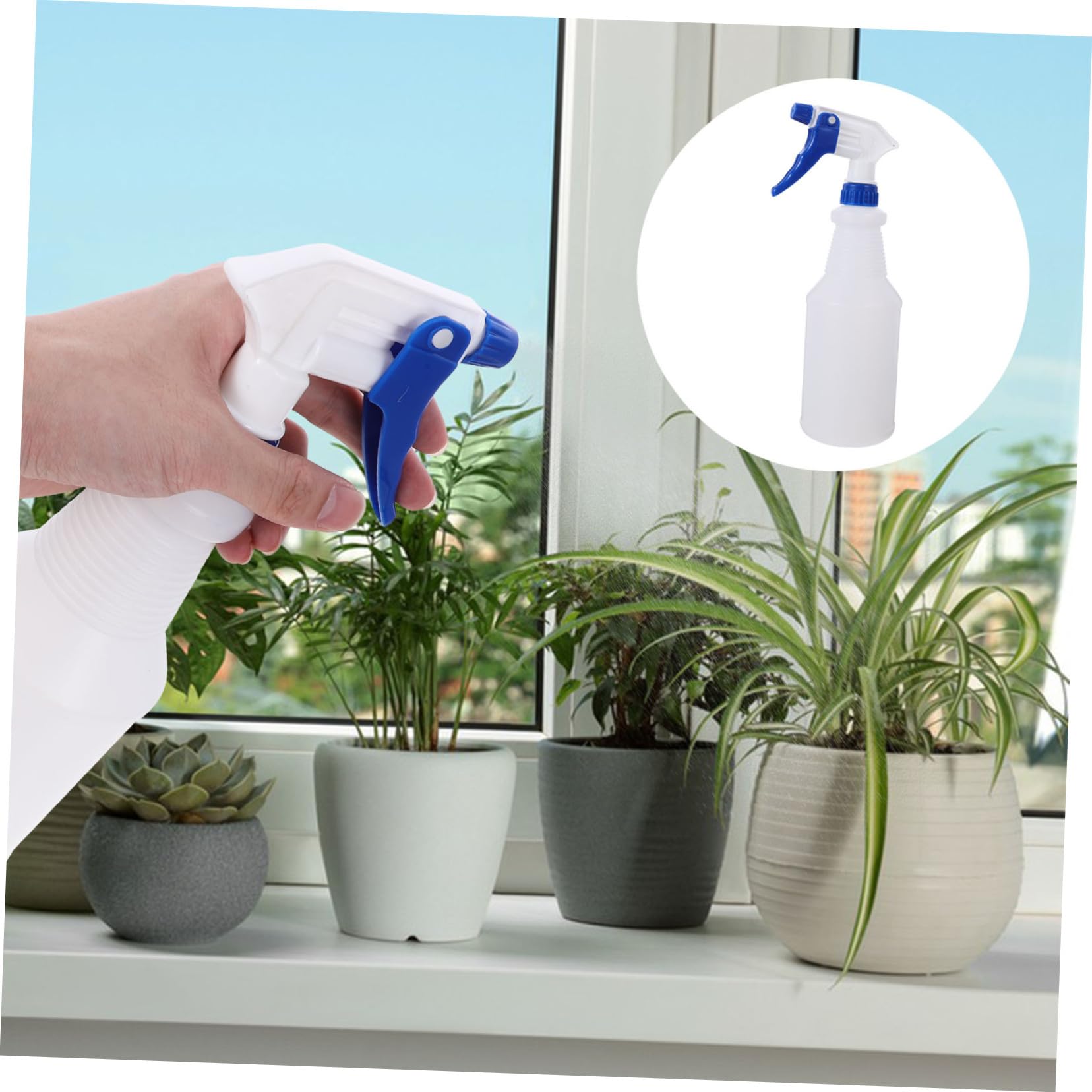 GALPADA Botellas Pulverizadoras Pequeñas Diseño Ligero de Plástico Pe Pack de 8 Color Aleatorio de 750ml Prueba de Fugas, Ideales para Riego y Uso en Peluquería