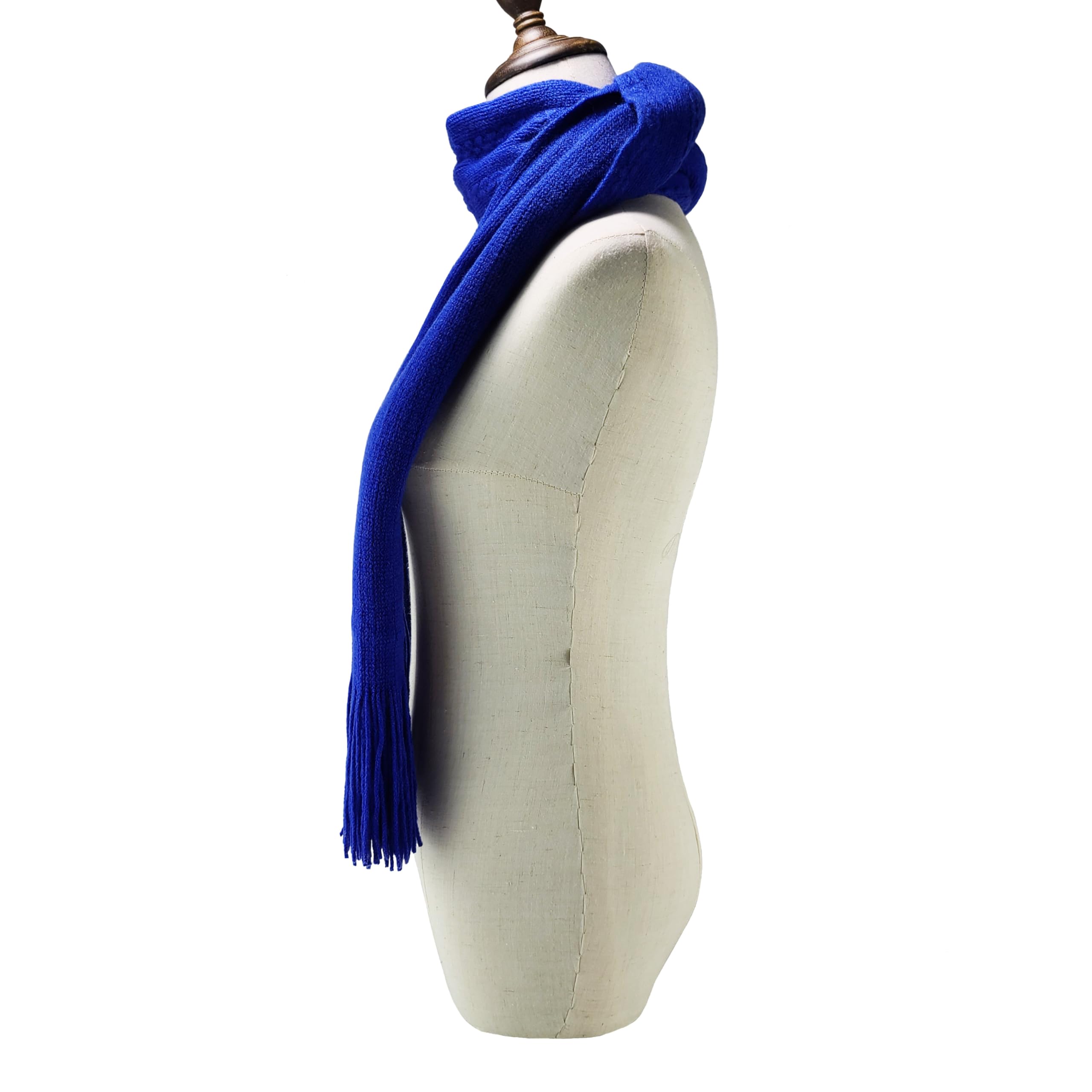 BRUCERIVER Sciarpa e guanti da donna a maglia con funzione touch screen cashmere sensazione cavo design (Royal Blue Touchscreen)