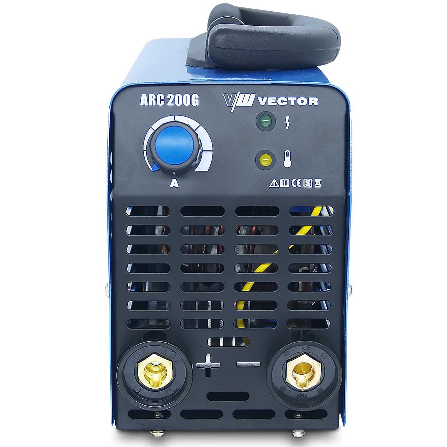 Soldador Inverter 200A Máquina de Soldar ARC- Dispositivo de Soldadura con Inversor de Electrodos - Pinza de Tierra y Portaelectrodos - IGBT ARC200G de Vector Welding