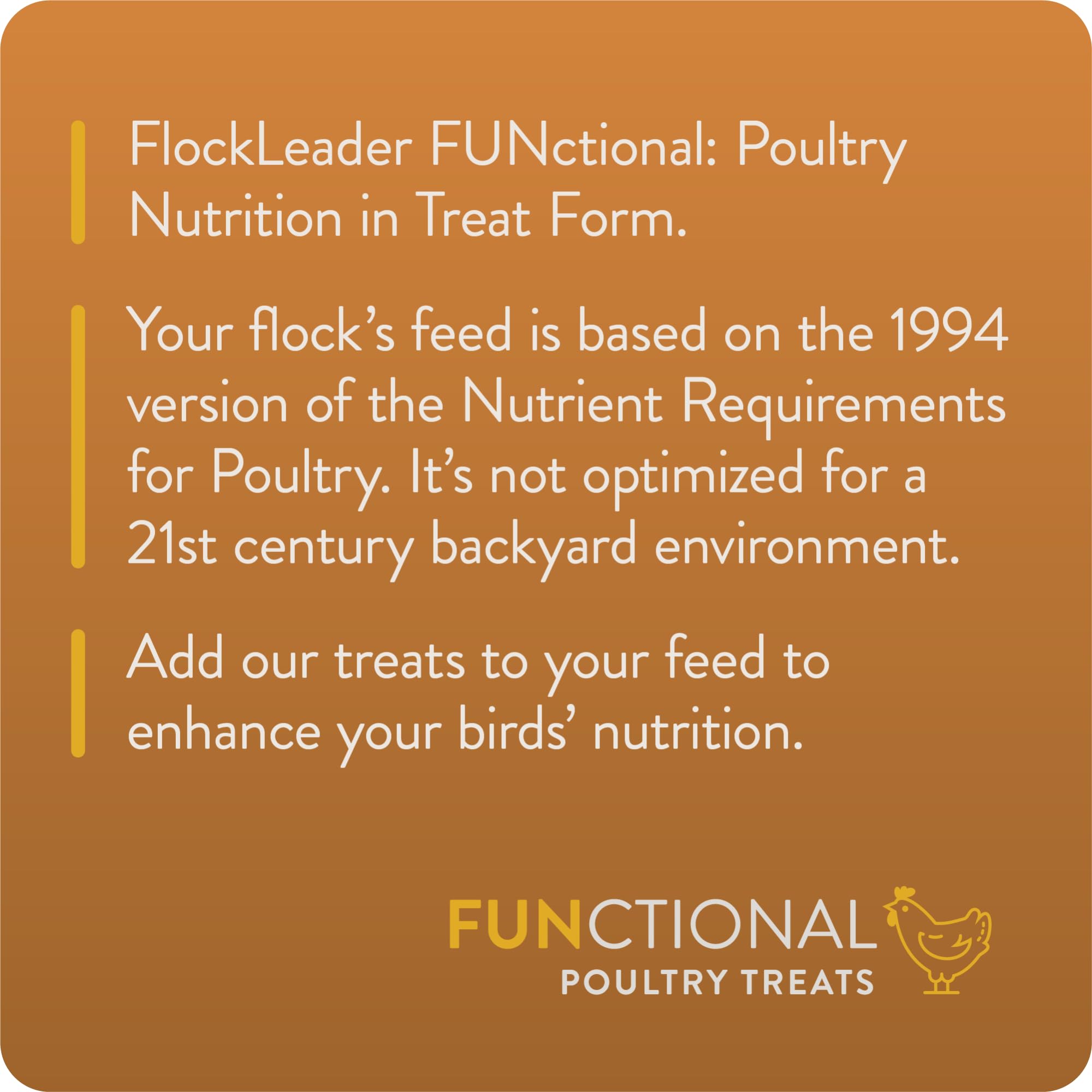 FLOCKLEADER Enhance, Functional Poultry Treats for Egg Production & Quality, 1.5 lb