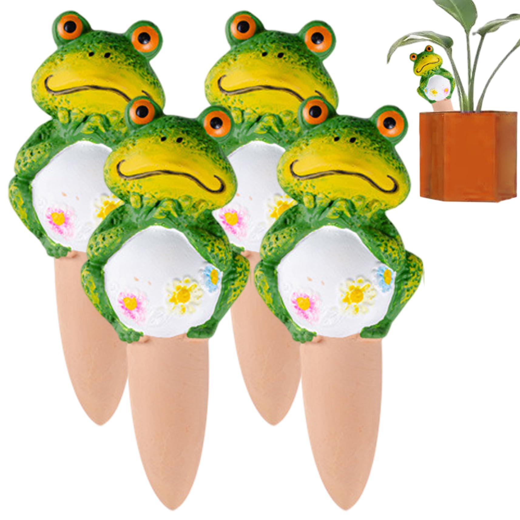 Arrosage vacances géré : 4 inserts de jardinière terre cuite