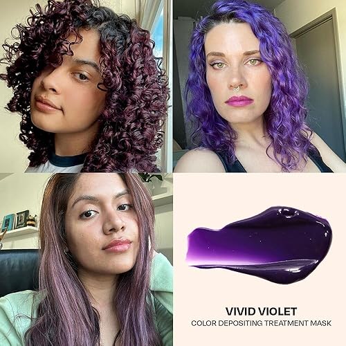 Miniatura 39 de Overtone - Acondicionador de tinte semipermanente para el cabello, 8 onzas, cabello natural y teñido, con manteca de karité y aceite de coco Azul