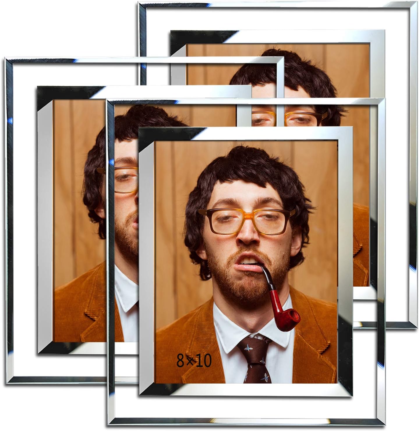 SIMON'S SHOP 8x10 Picture Frame Glass Picture Frames 8x10 Wall and Tabletop Display