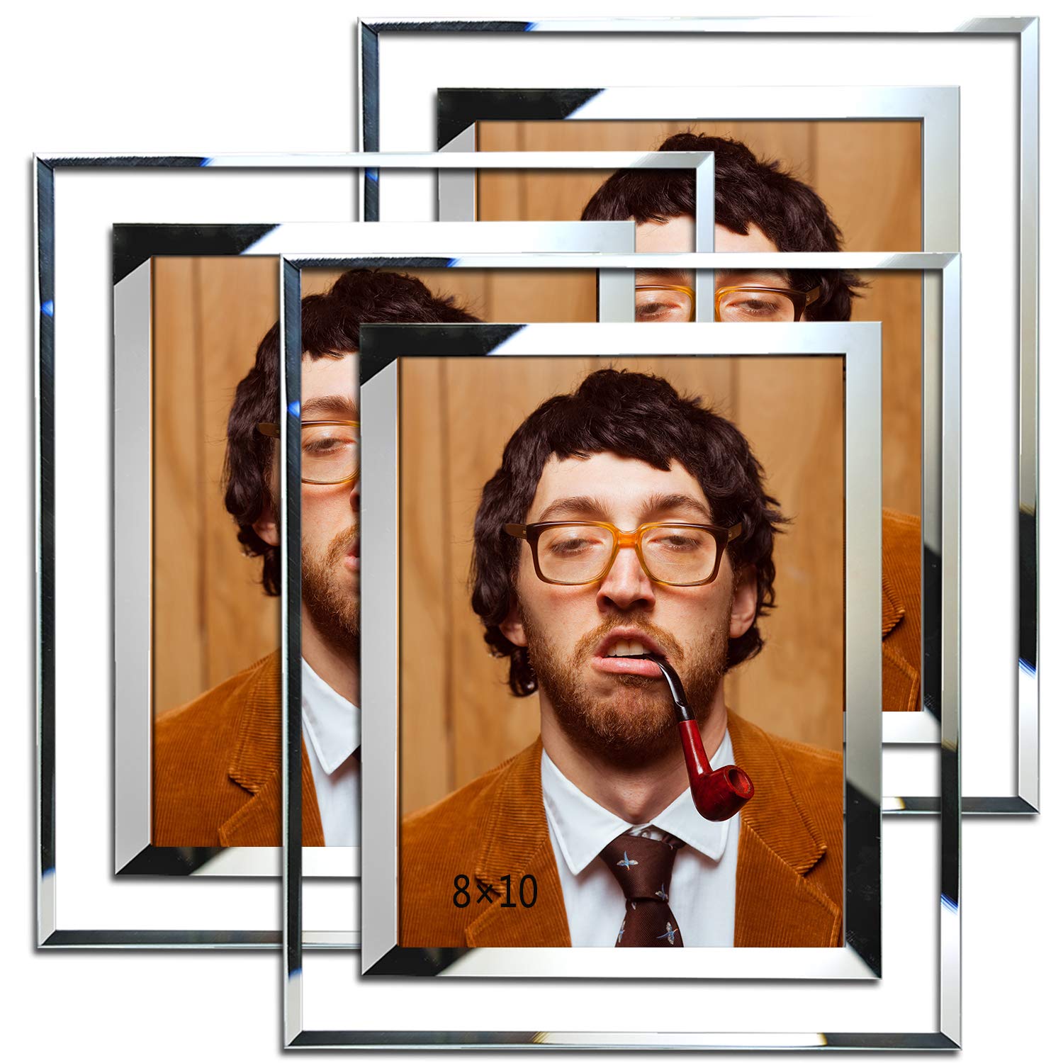 Simon's Shop8x10 Picture Frame Glass Picture Frames 20x25 cm Wall and Tabletop Display Frame - 3 Pack