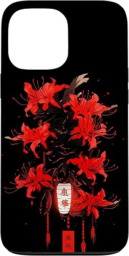 Miniatura 24 de iPhone 16 Red Spider Lily Funda de anime de manga estética japonesa japonesa
