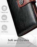 Vista 81 de BOSTANTEN - Cartera de piel auténtica para mujer con bolsillo con cremallera), BL3162011Kcoffee C-Naranja Marrón