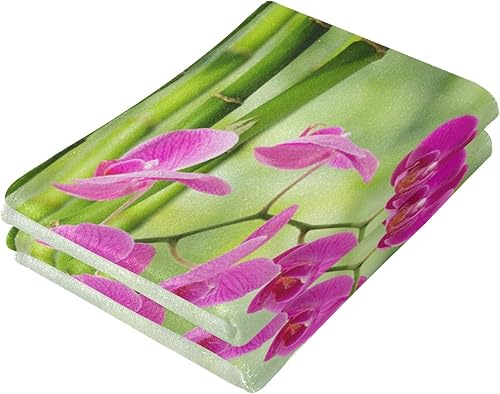 Miniatura 3 de 2 toallas de mano Zen Dao Orchid de piedra negra para baño, hotel, gimnasio, spa, cocina, multiusos, decoración del hogar, toallas y paños faciales