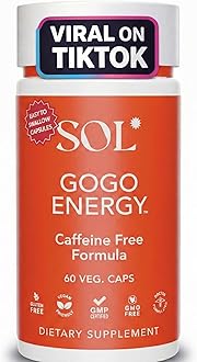 - GoGo Energy Supplement: Natural Energy Boost, Cortisol Regulation, Focus Support, Herbal Alternative for Men & Women