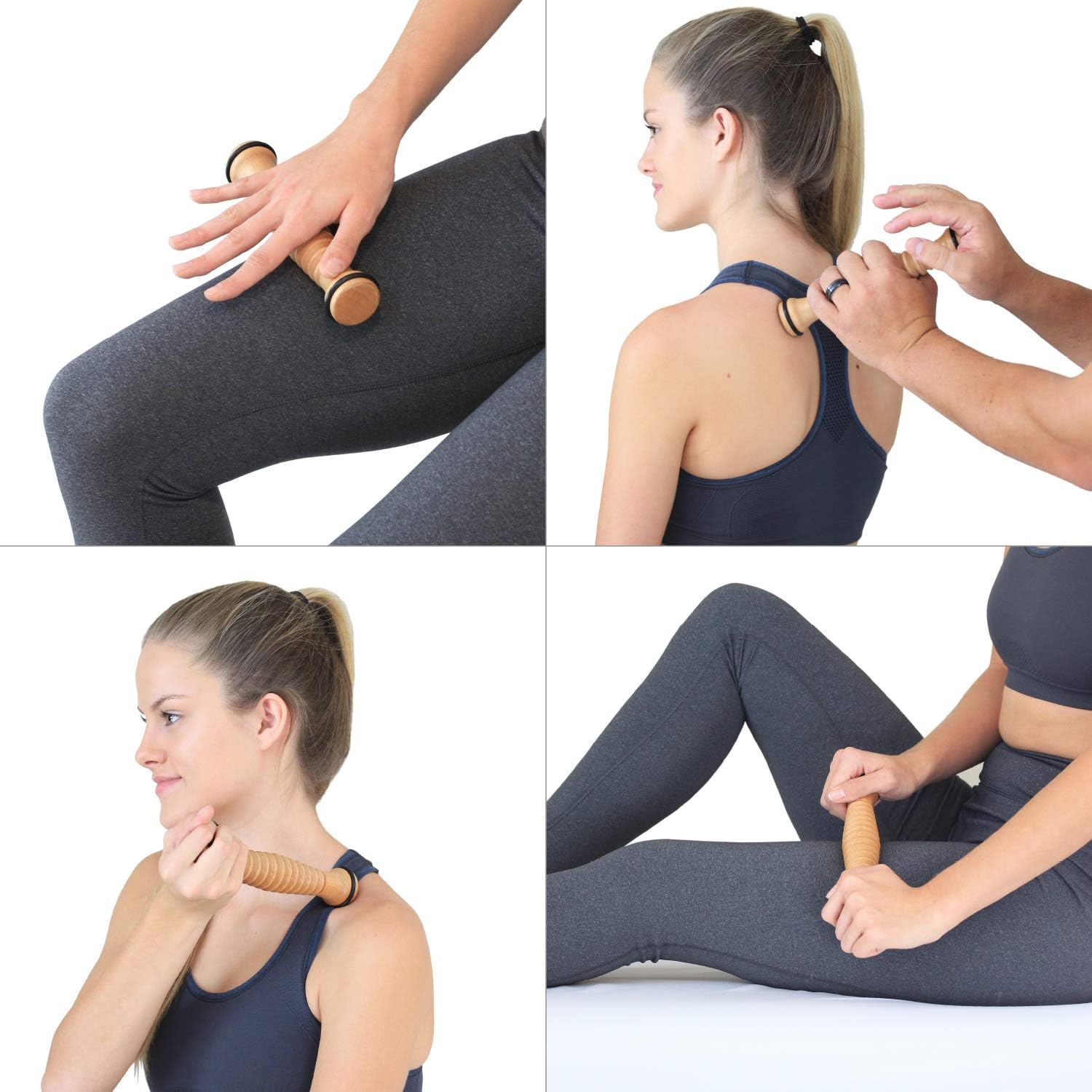 Body Back Wooden Foot Roller, Foot Massager for Plantar Fasciitis, Stress Relief, Relaxation : Health & Household