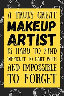 Makeup Artist Gifts: Blank Lined Journal Notebook, an Appreciation Thank You and Funny Gift for Makeup Artists