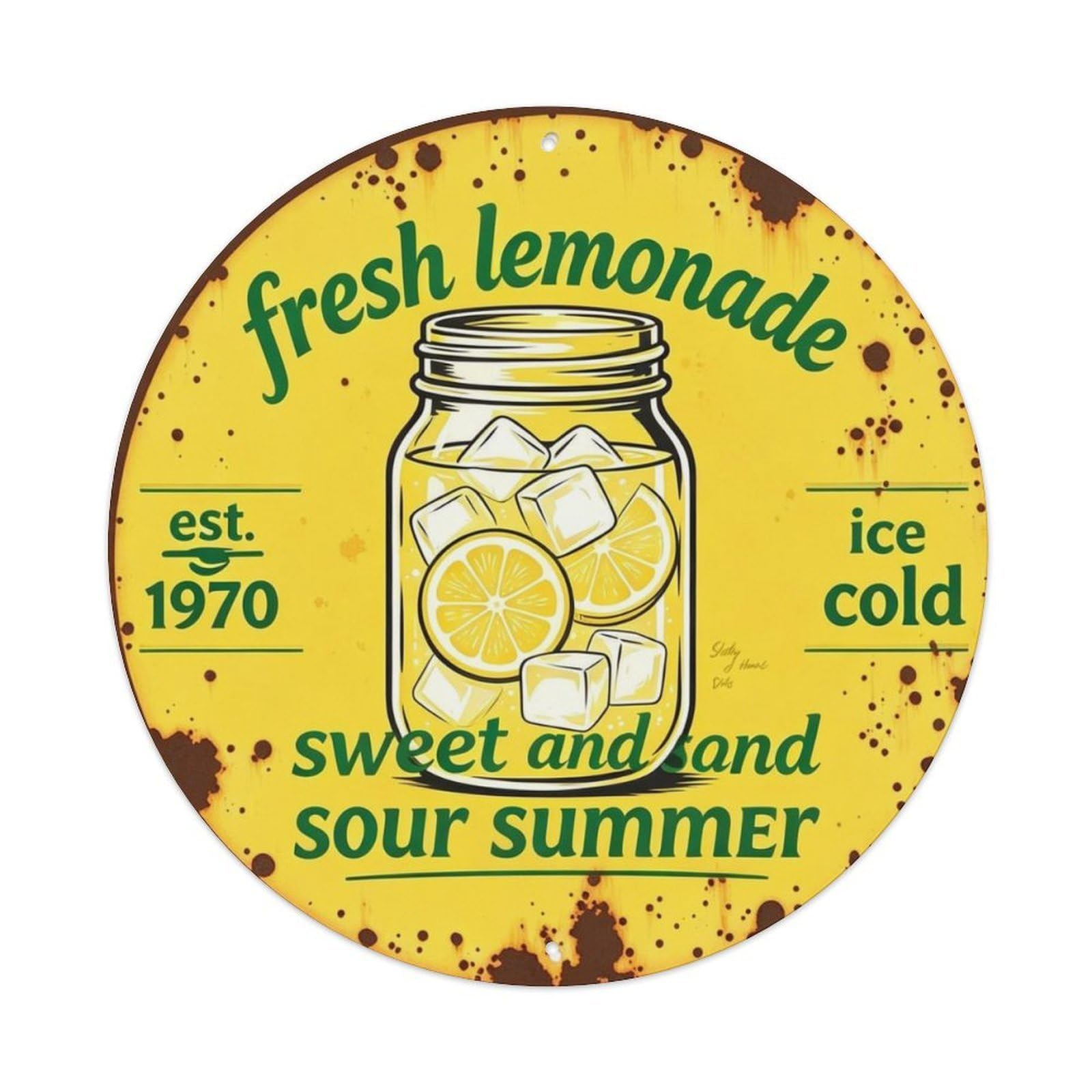 Sweet And Sour Summer Metal Tin Sign Plaque
