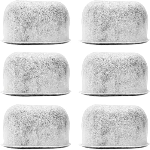 Paquete de 6 filtros de agua de carbón de repuesto para cafeteras Braun, se adapta a todas las máquinas de café Braun BrewSense Drip Series